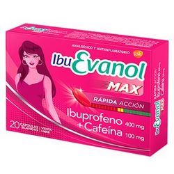 Ibu Evanol Max rápida acción x 20 capsulas